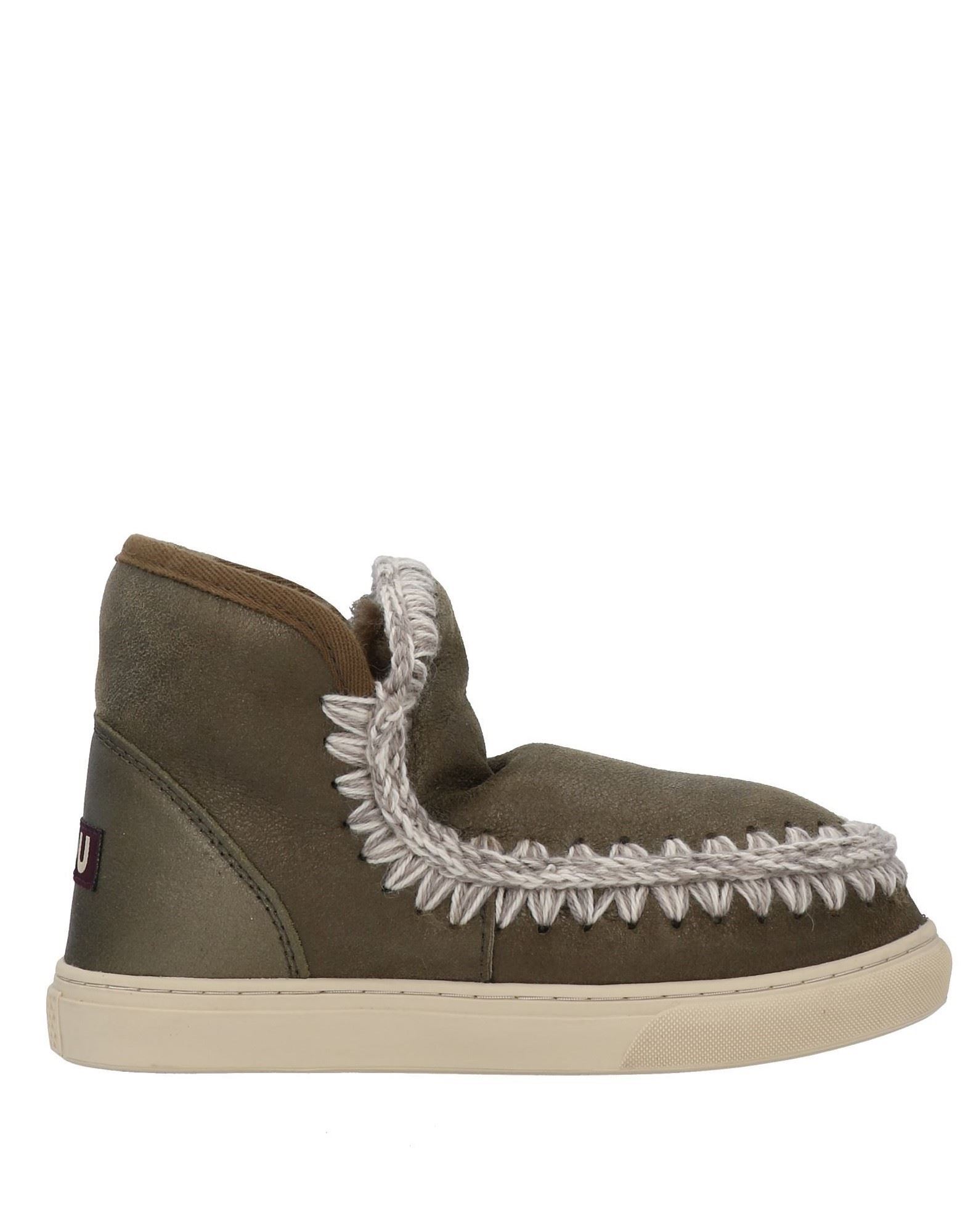 MOU Stiefelette Damen Militärgrün von MOU