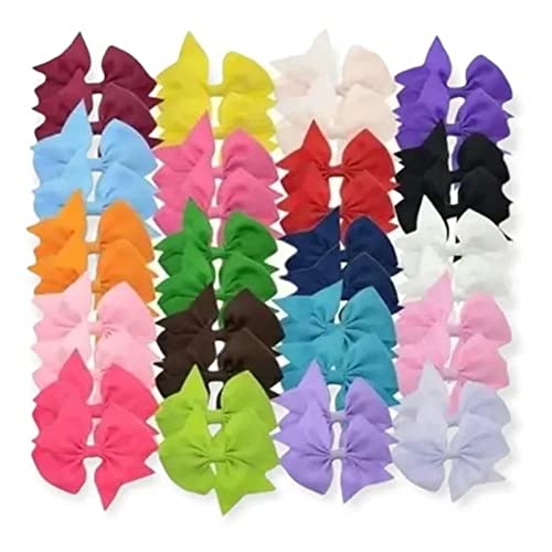 40pcs Mädchen Bughaarklammern, Band farbenfrohe verschiedene Haarbögen für Baby Kleinkinder Party School Hair Accessoires 3.9x3.9x2.0inch 40pcs Mädchen Bughaarklammern, Band farbenfrohe verschiedene Haarbögen für Baby Kleinkinder Party School Hair Accessoires 3.9x3.9x2.0inch von MOUMOUTEN