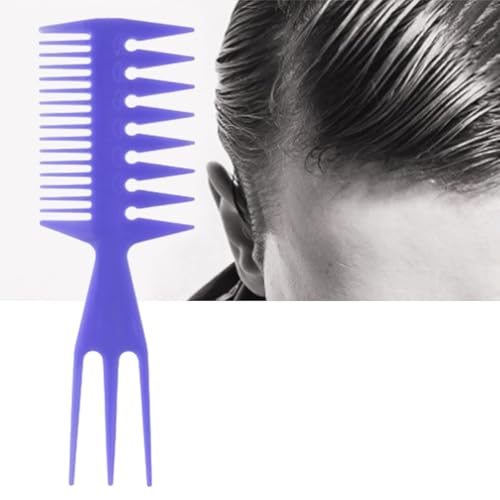 MOUMOUTEN Breiter Kamm, Herrenfriseur-Stylingkamm für Frauen Verringert Haarbruch bei langem, nassem oder lockigem Haar (Lila) von MOUMOUTEN