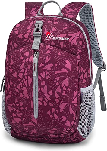 MOUNTAINTOP Kinderrucksack Daypack Grundschule Rucksack Tagesrucksack Schulrucksack Mädchen Jungen für Schule Freizeit Ausflüge, 27x16x39cm von MOUNTAINTOP