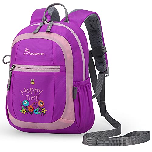 Mountaintop Kinderrucksack Kleinkind Rucksack mit Leine Kindergartenrucksack für Mädchen 1-3 Jährige, 24 x 9.5 x 31CM von Mountaintop