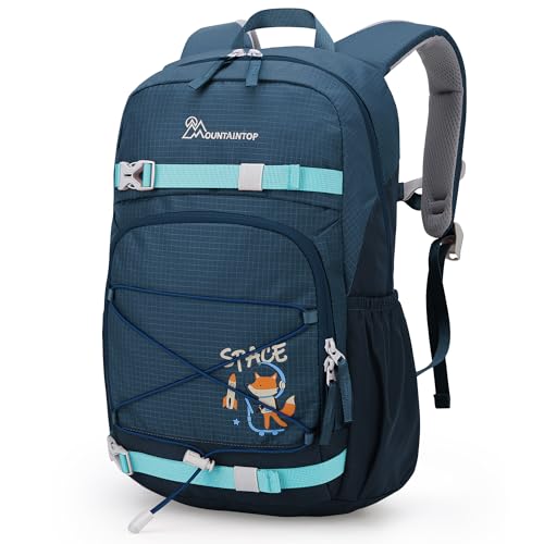 MOUNTAINTOP 15L Kinderrucksack Mädchen Jungen Schulrucksack Schultasche für 5-10 Jährige Wanderrucksack Schule Wander von MOUNTAINTOP