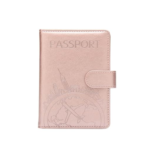 MOVDARL Anti-Diebstahl Global Tourism Passport Cover Wallet Bag Herren Damen ID Adresskartenhalter Tragbares Reisezubehör, rose, Einheitsgröße von MOVDARL