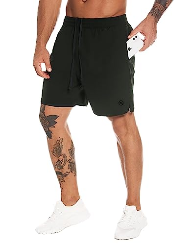 Herren 2-in-1 Workout Laufshorts 7" Schnell trocknende Athletic Shorts mit Liner Gym Trainingsshorts für Männer von MOVEUP