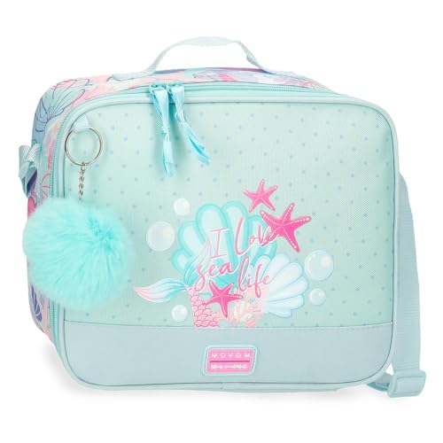 MOVOM I Love Sea Life Messenger Bag Thermotasche für Lebensmittel, blau, 25 x 21 x 11 cm, Polyester MOVOM I Love Sea Life Messenger Bag Thermotasche für Lebensmittel, blau, 25 x 21 x 11 cm, Polyester von MOVOM