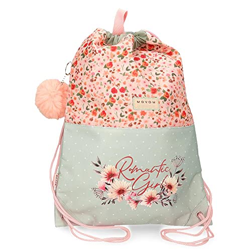 Movom Romantic Girl Rucksack Sack Mehrfarbig 32x42 cm Polyester von MOVOM