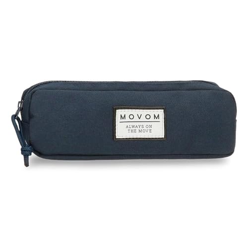 Movom Always on The Move Federmäppchen, Blau, 22 x 7 x 3 cm, Polyester, L, blau, Etui von MOVOM