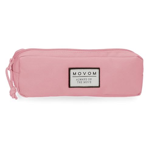 MOVOM Always on The Move Federmäppchen, Rosa, 22 x 7 x 3 cm, Polyester, L, Rosa, Etui von MOVOM