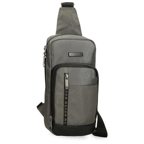 Movom Buster Crossbody-Tasche, Grau, 16 x 31 x 5,5 cm, Polyester mit Details aus Kunstleder von Joumma Bags, grau, Umhängetasche von MOVOM