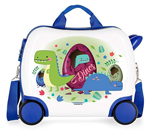 Movom Happy Time Kinder-Koffer Mehrfarbig 41x34x20 cms Hartschalen ABS Kombinationsschloss 25L 2Kgs 4 Räder Handgepäck von MOVOM