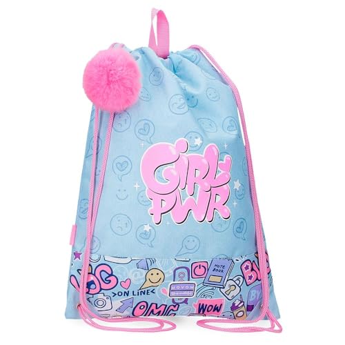 Movom Power Girl Rucksack, Blau, 32 x 42 cm, Polyester von MOVOM