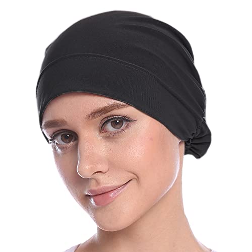 MOWEN Frauen Muslimischer Schal Hijab Hut Turban Elastischer Schweiß Absorbierender Baumwollschlauch Kappe Frauen Geschenke von MOWEN