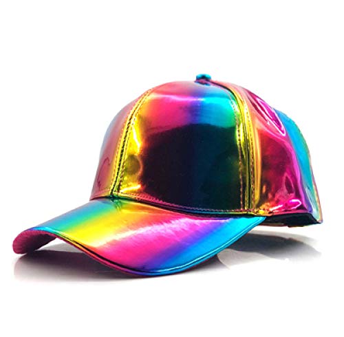 Mode Hip-Hop-Hut für Regenbogen Farbwechselhut-Kappe Baseballmütze-6._55-59 cm. von MOYAO