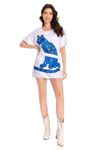 MOYGOR Agnetha Fältskong Schlager Kostüm 70er Jahre T-Shirt Bekleidung Damen Vintage Kleid Halloween Karneval XXL von MOYGOR