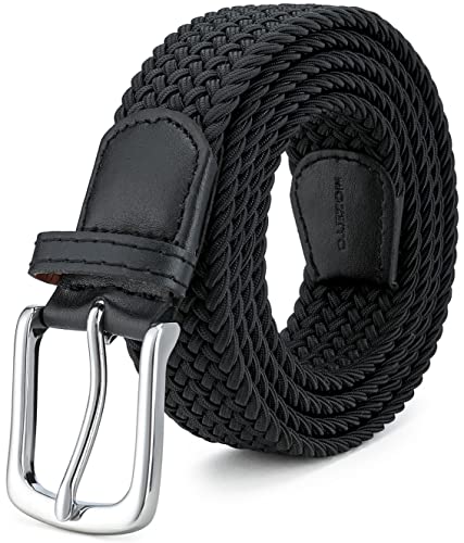 MOZETO Elastisch Stretch Gürtel Breite 3.3cm, Stoffgürtel Stretchgürtel Flechtgürtel Geflochtener Gürtel für Damen und Herren, Schwarz, Geeignet für 46-50 taille / Länge145cm MOZETO Elastisch Stretch Gürtel Breite 3.3cm, Stoffgürtel Stretchgürtel Flechtgürtel Geflochtener Gürtel für Damen und Herren, Schwarz, Geeignet für 46-50 taille / Länge145cm von MOZETO