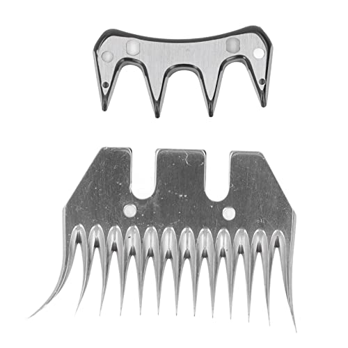 MOZUO Schafscherenklinge, gebogene 13-Zähne-Wollschere, Kammschneider, kleiner Abstand, Trimmer-Zubehörset zum Scheren dünner Wolle MOZUO Schafscherenklinge, gebogene 13-Zähne-Wollschere, Kammschneider, kleiner Abstand, Trimmer-Zubehörset zum Scheren dünner Wolle von MOZUO