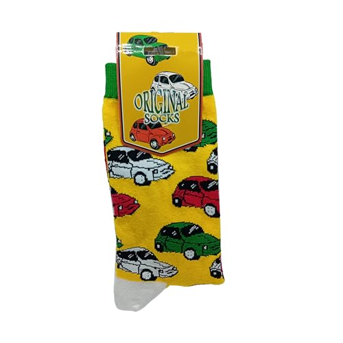 MP CREATIVE Socken Herren Damen Socken verrücktes Geschenk Verschiedene Muster Baumwollsocken Einheitsgröße, Auto, Taglia unica Tall von MP CREATIVE