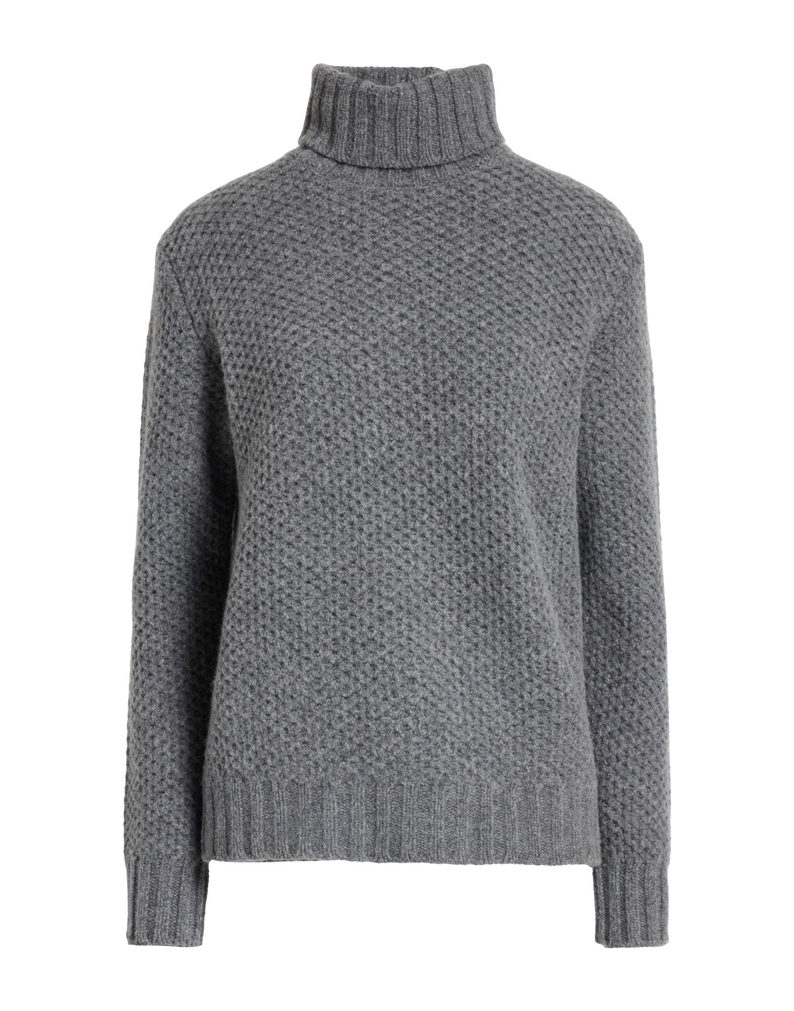 MP MASSIMO PIOMBO Rollkragenpullover Damen Grau von MP MASSIMO PIOMBO
