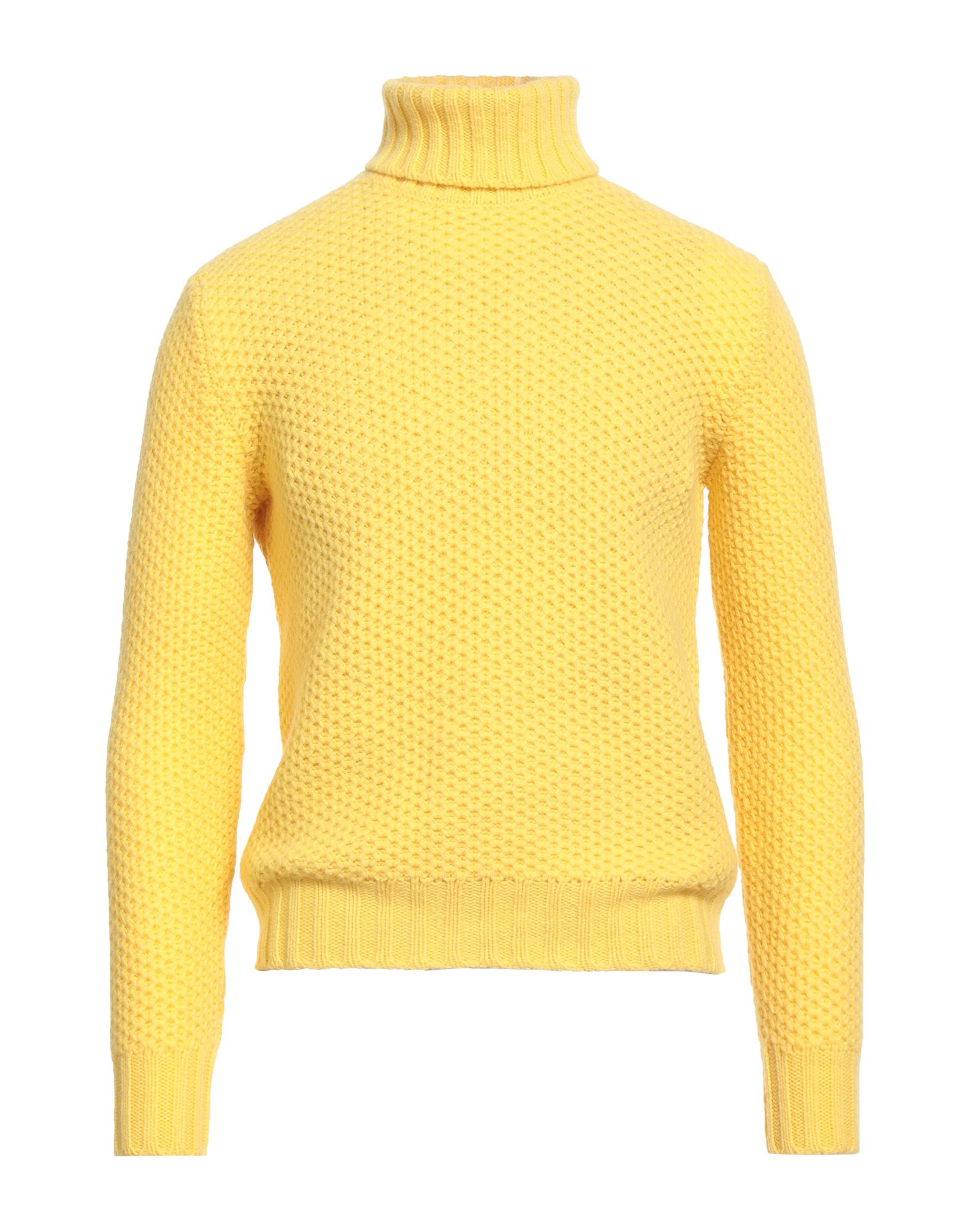 MP MASSIMO PIOMBO Rollkragenpullover Herren Gelb von MP MASSIMO PIOMBO