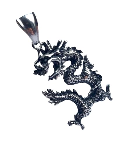 MP-Marina`s Paradies Herren Edelstahl Anhänger aus 316L Drache schlangenförmig Fantasy MP-Marina`s Paradies Herren Edelstahl Anhänger aus 316L Drache schlangenförmig Fantasy von MP-Marina`s Paradies