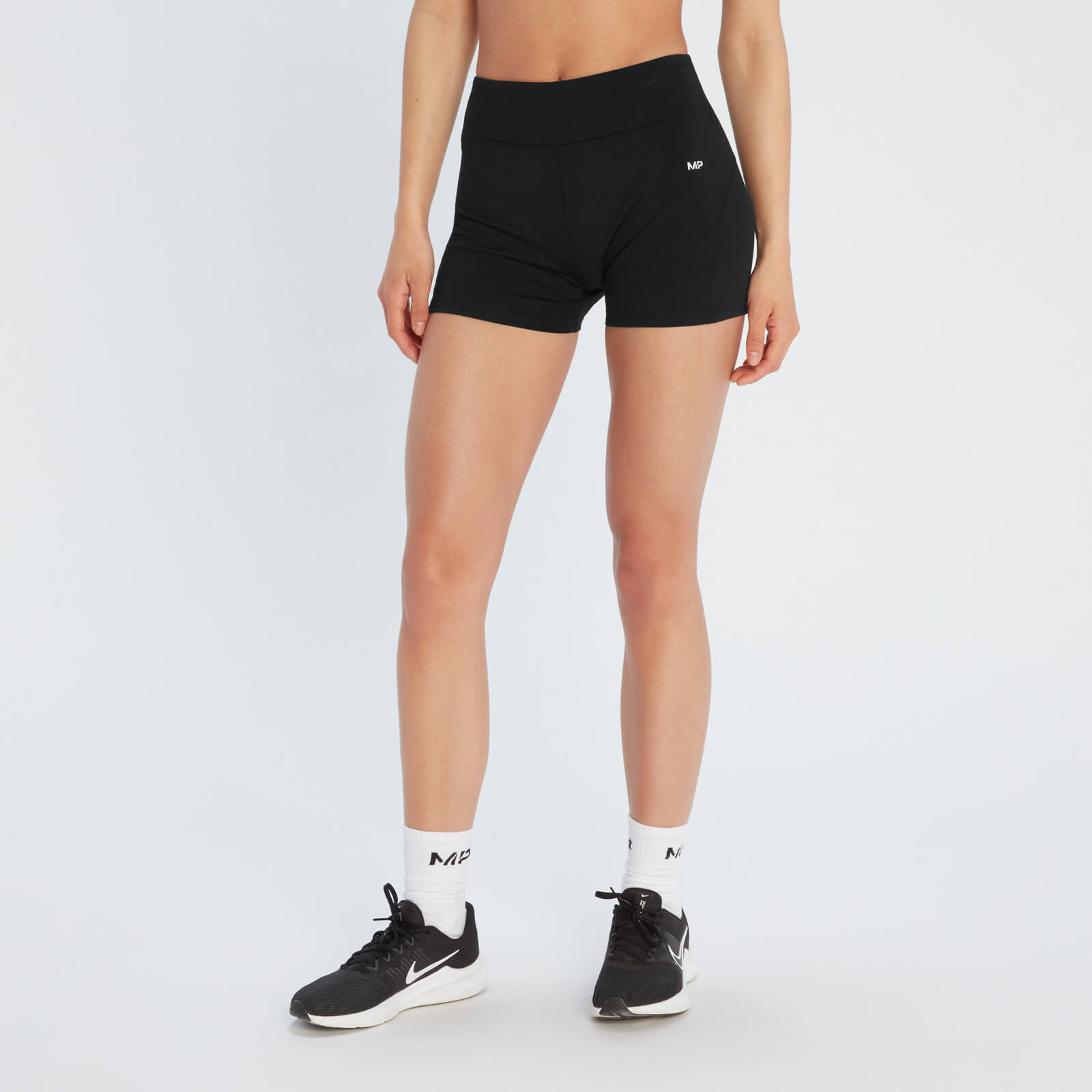 MP Damen Power Booty Shorts – Schwarz - L von MP