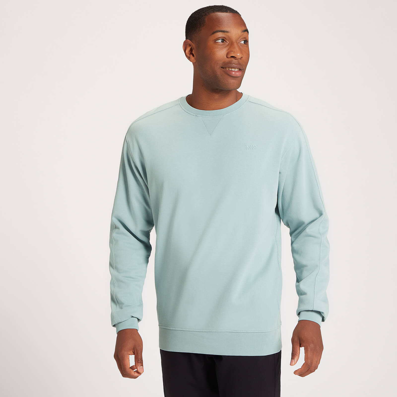 MP Men's Dynamic Training Crew Neck Sweatshirt - Ice Blue - L von MP