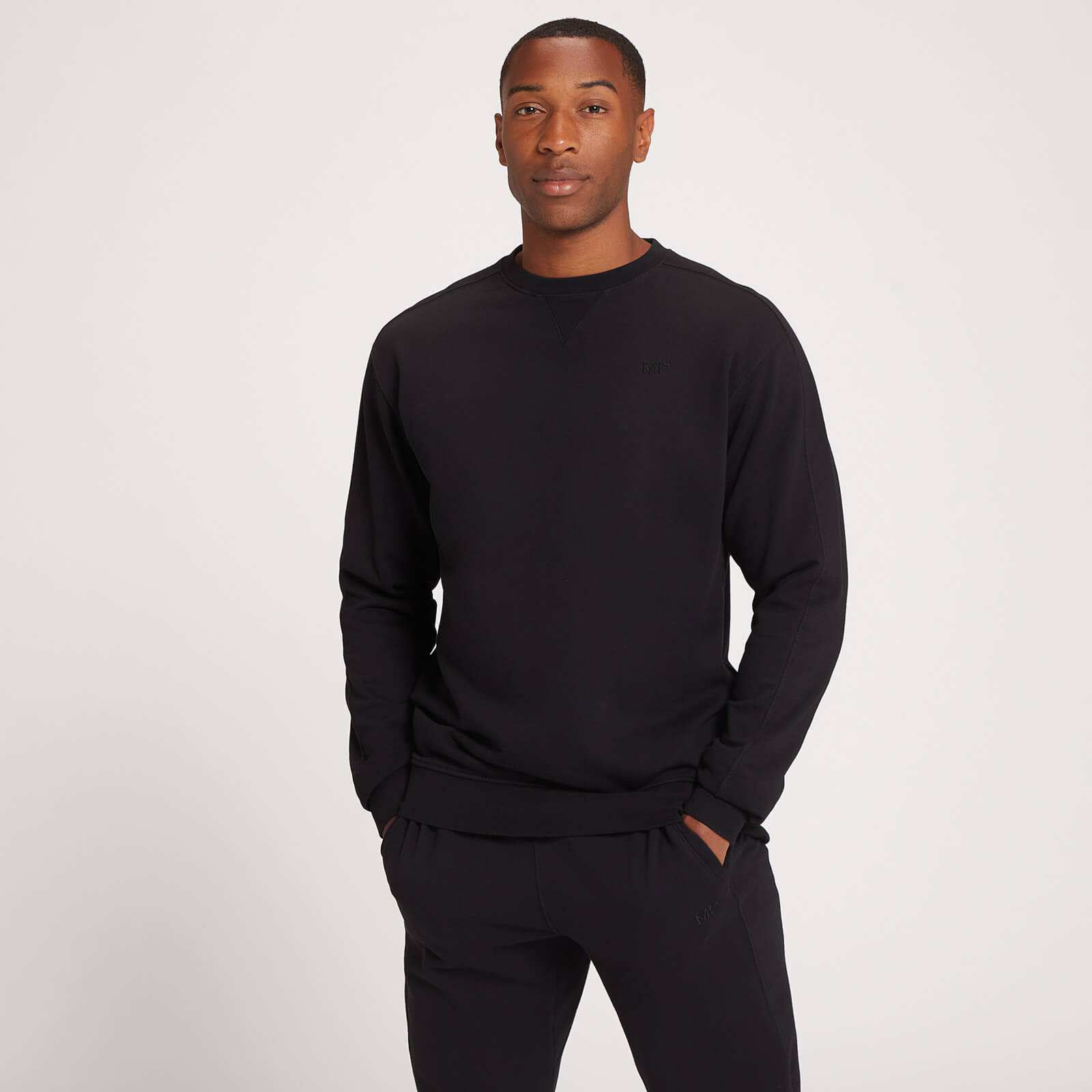 MP Men's Dynamic Training Crew Neck Sweatshirt - Washed Black - XXL von MP