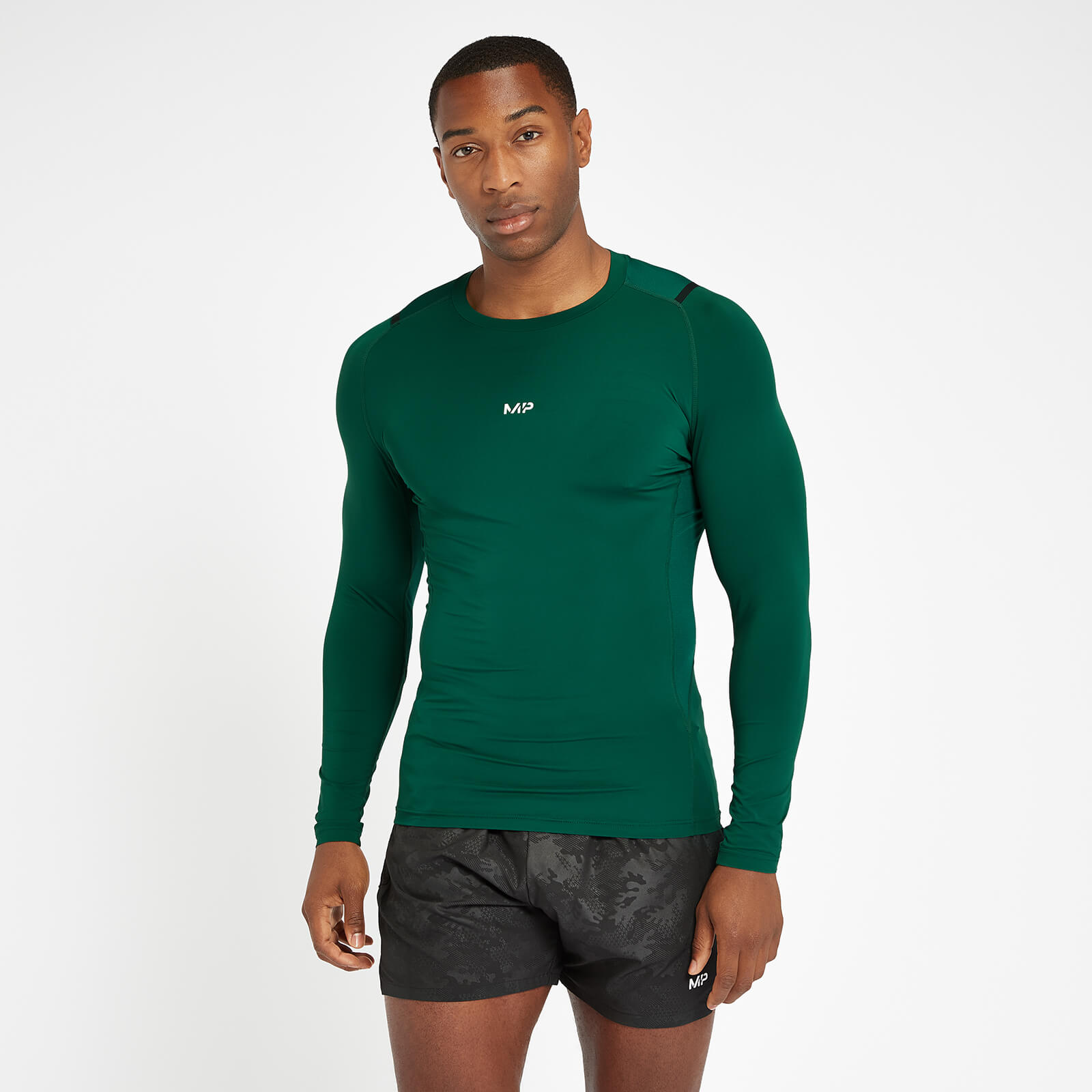 MP Men's Engage Baselayer Long Sleeve Top - Pine - XS von MP