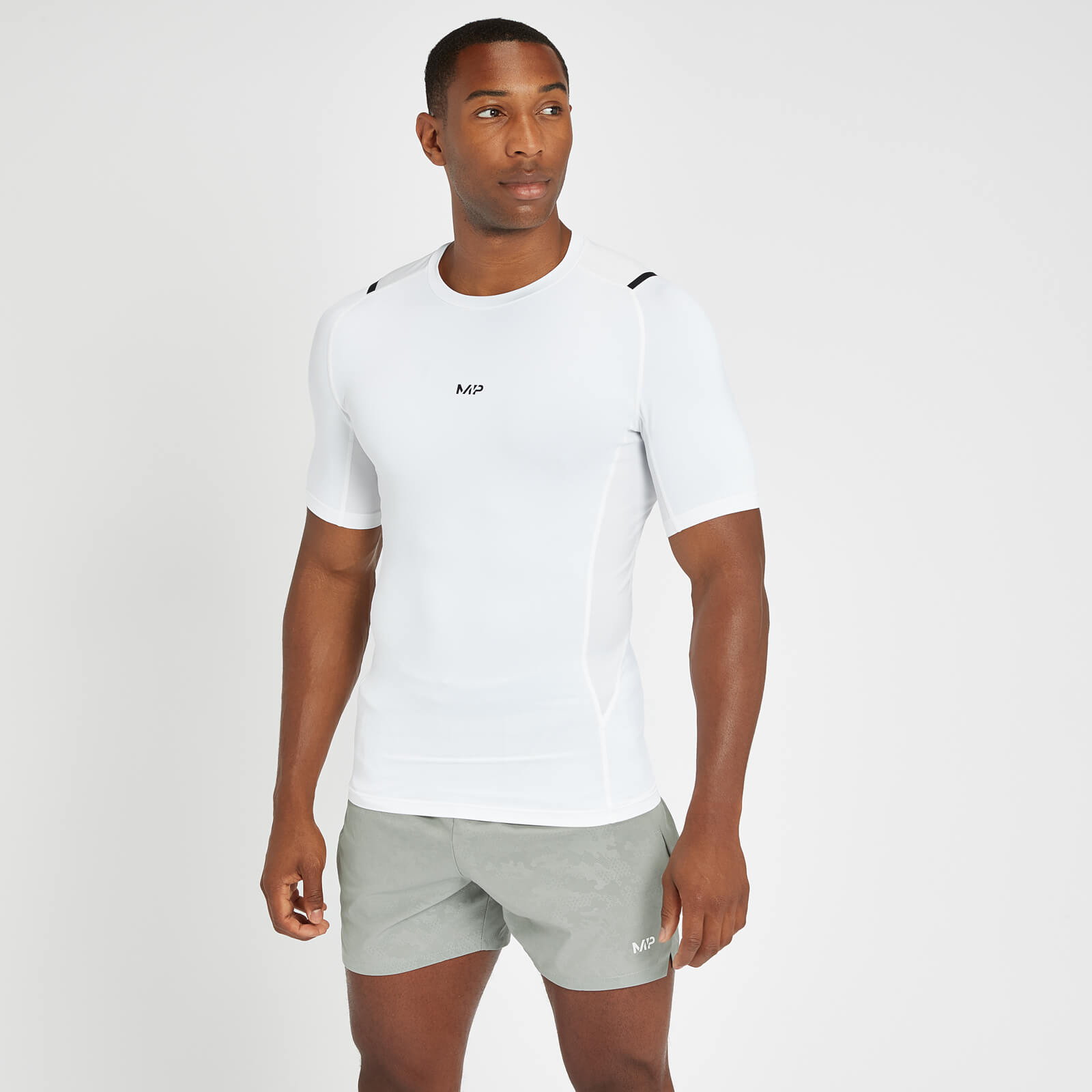 MP Men's Engage Baselayer Short Sleeve T-Shirt - White - XXXL von MP