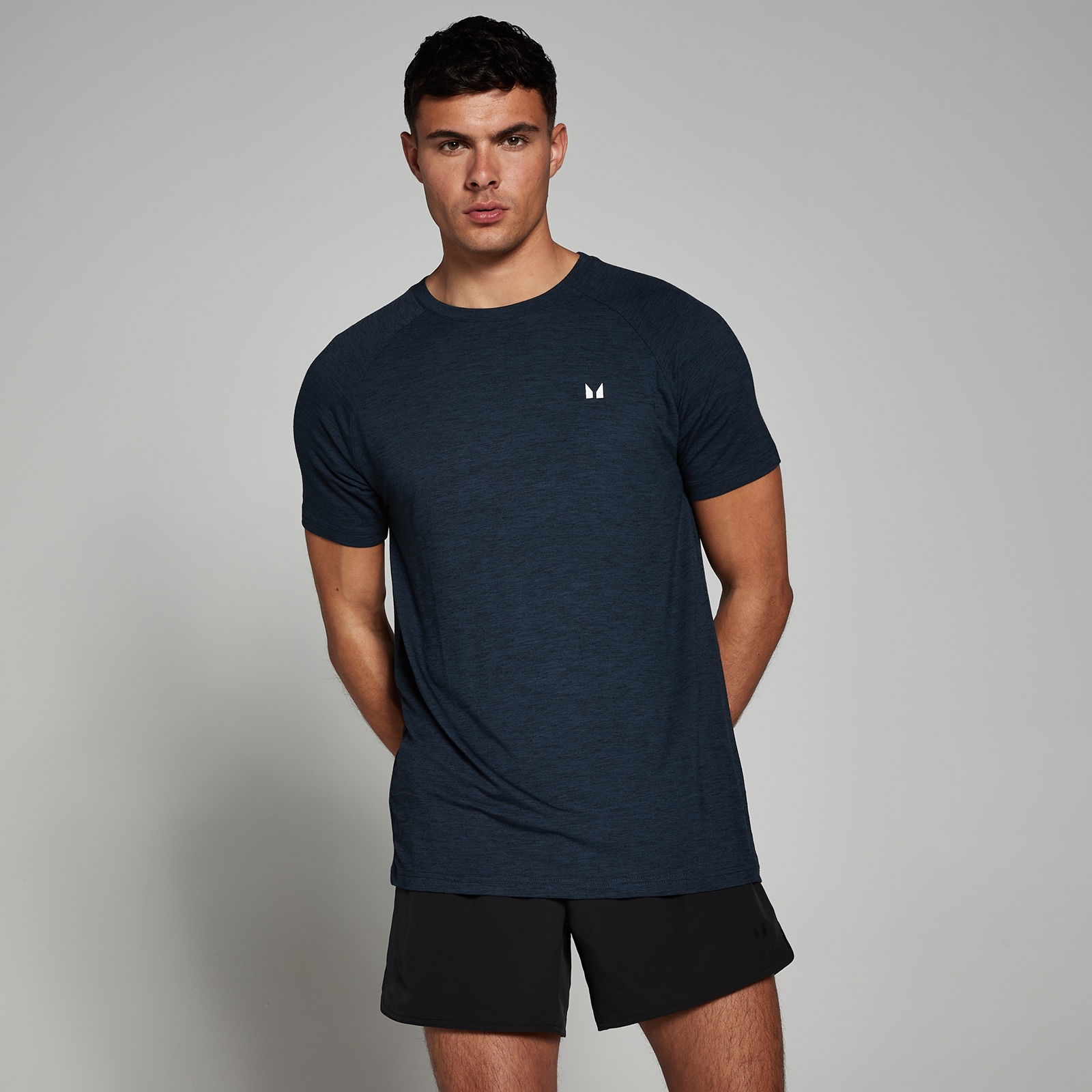 MP Men's Performance Short Sleeve T-Shirt - Navy Marl - XL von MP