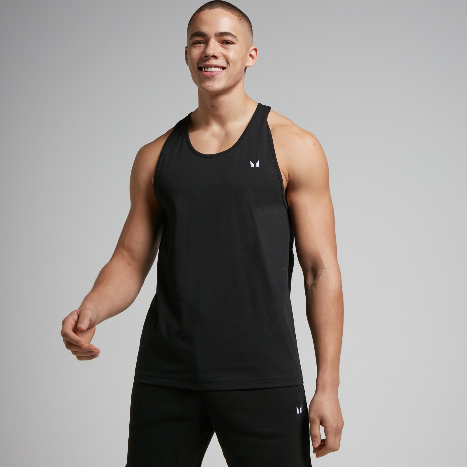 MP Men's Rest Day Stringer Vest - Black - L von MP