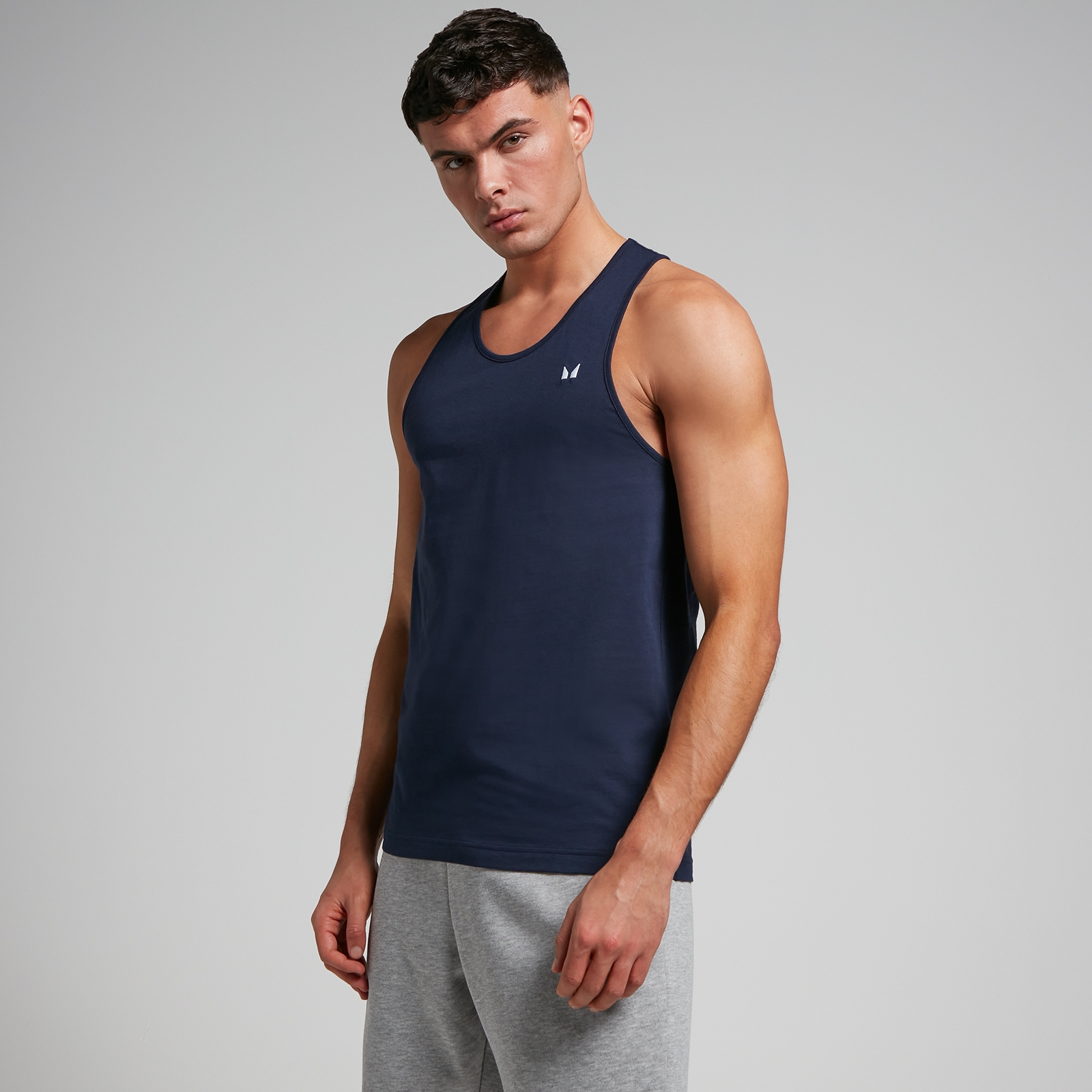 MP Men's Rest Day Stringer Vest - Navy - S von MP