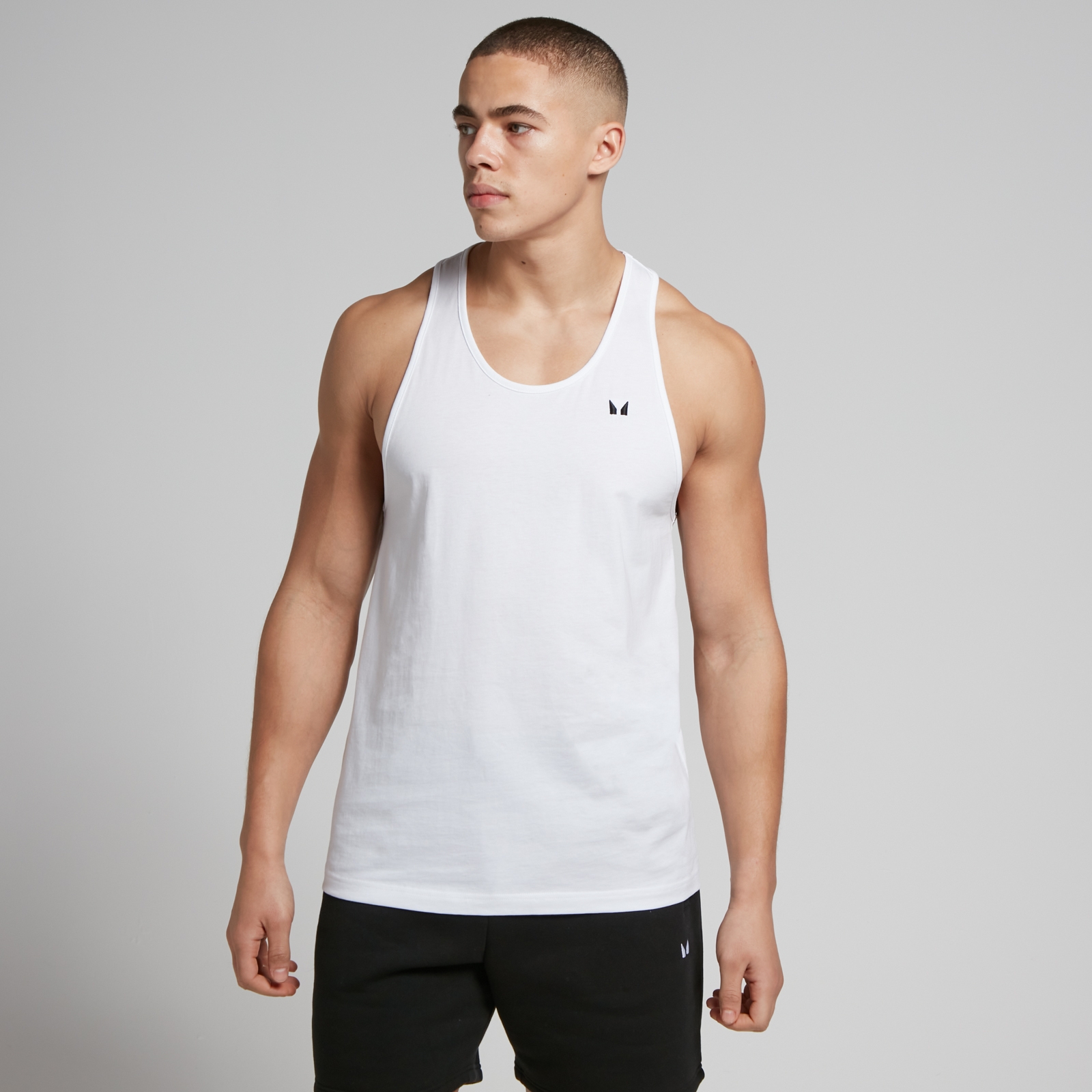 MP Men's Rest Day Stringer Vest - White - L von MP