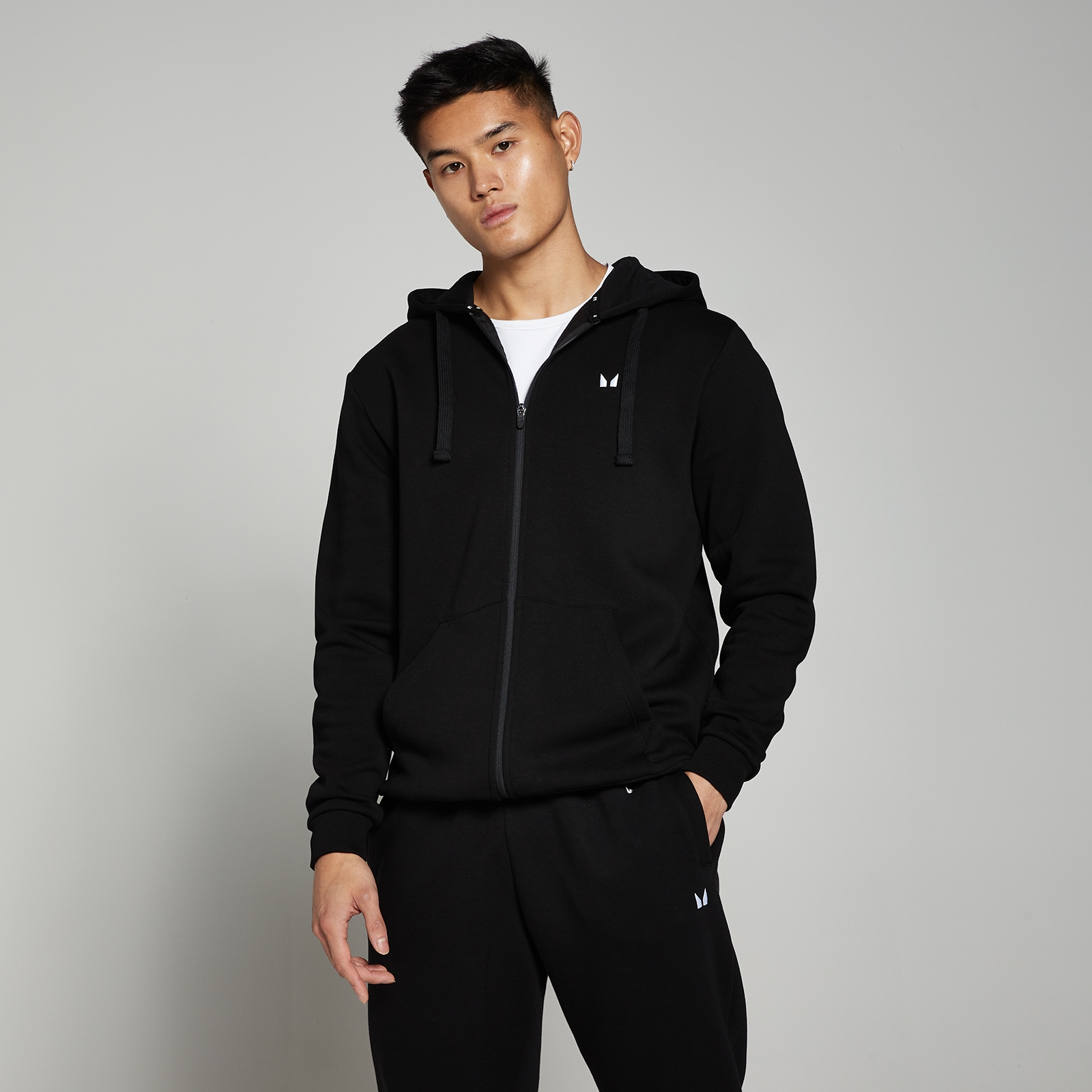 MP Men's Rest Day Zip Through Hoodie - Black - L von MP