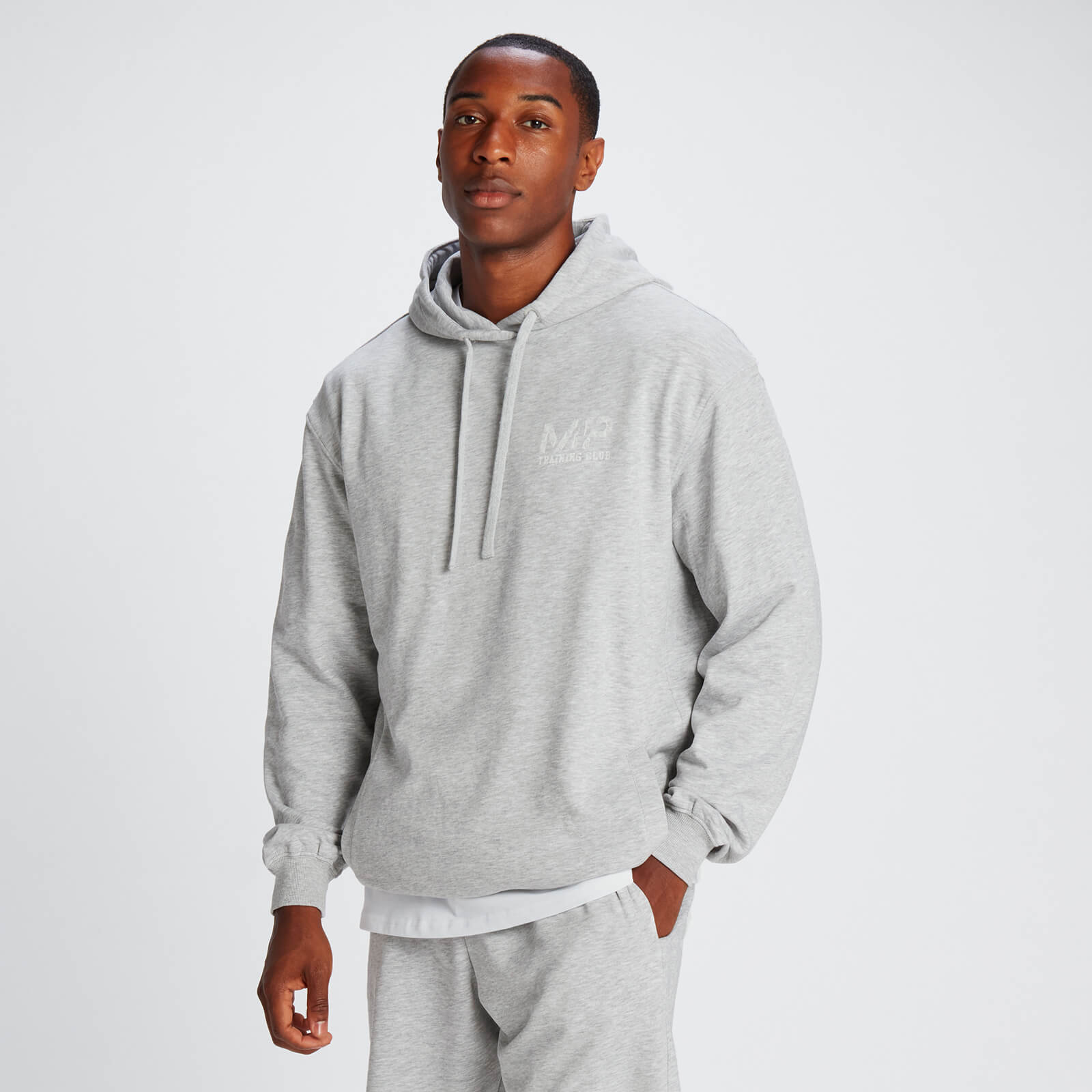 MP Men's Tempo Cotton Hoodie - Storm Marl - S von MP