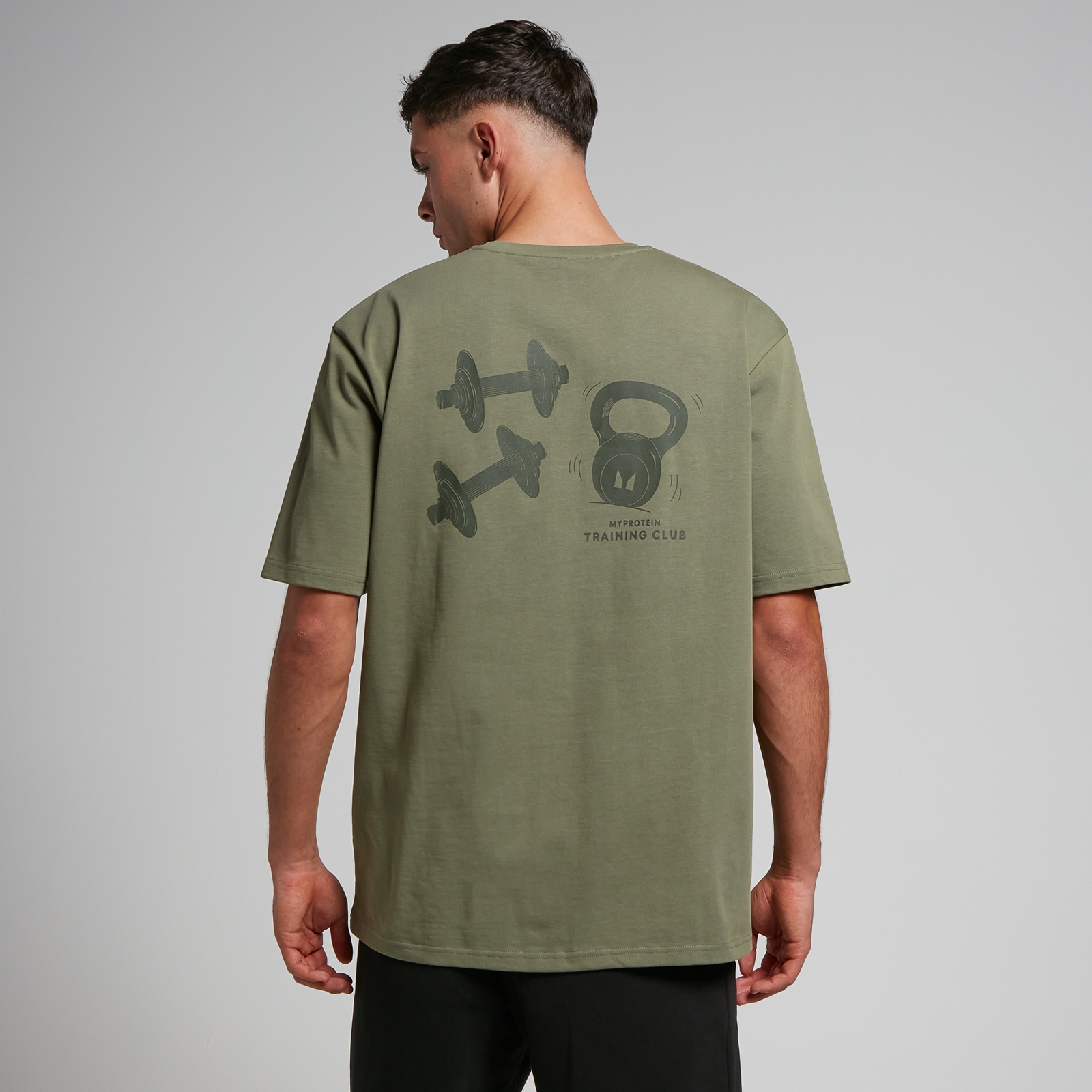 MP Men's Tempo Graphic Oversized T-Shirt - Olive Green - XS von MP