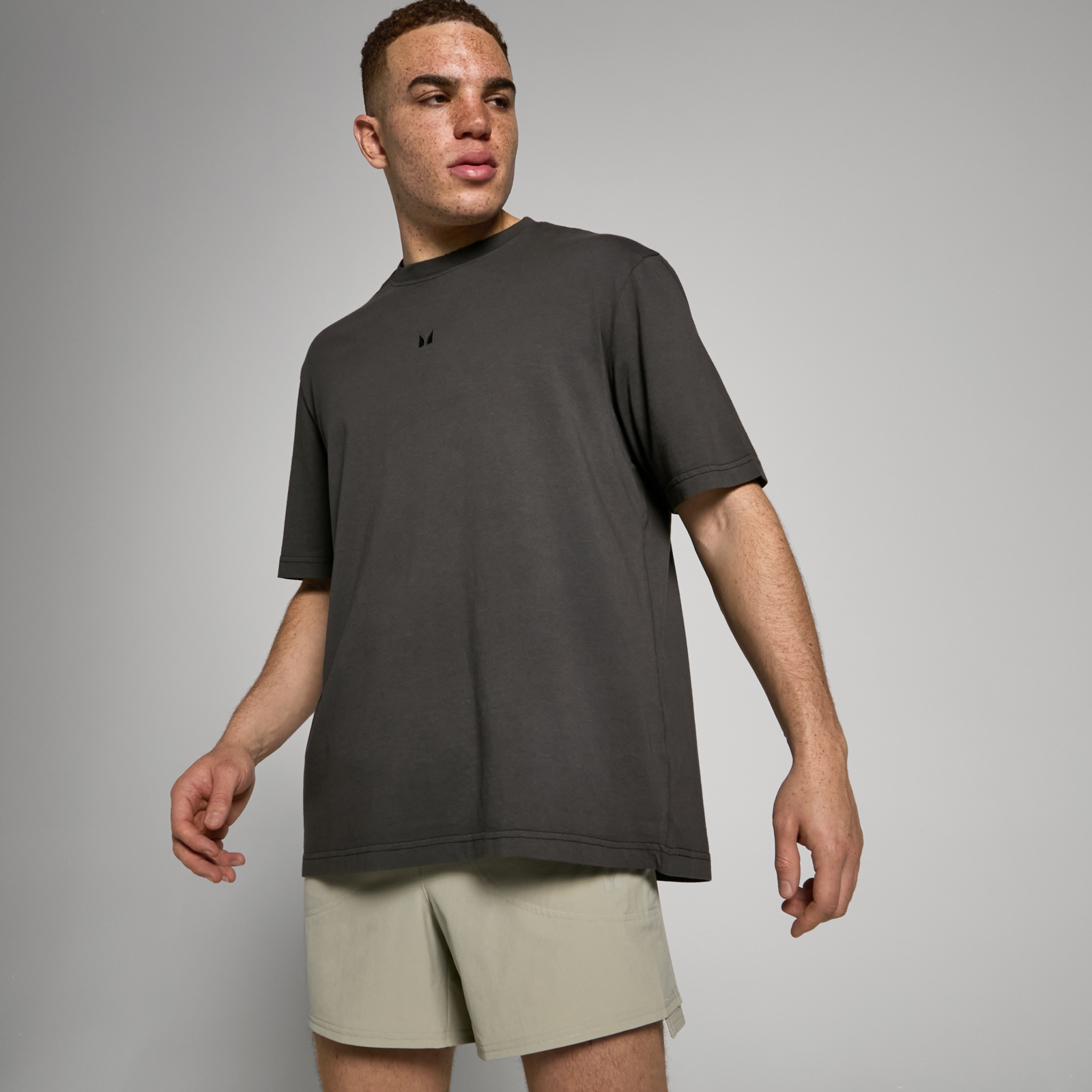 MP Men's Tempo Oversized Washed T-Shirt - Washed Black - L von MP