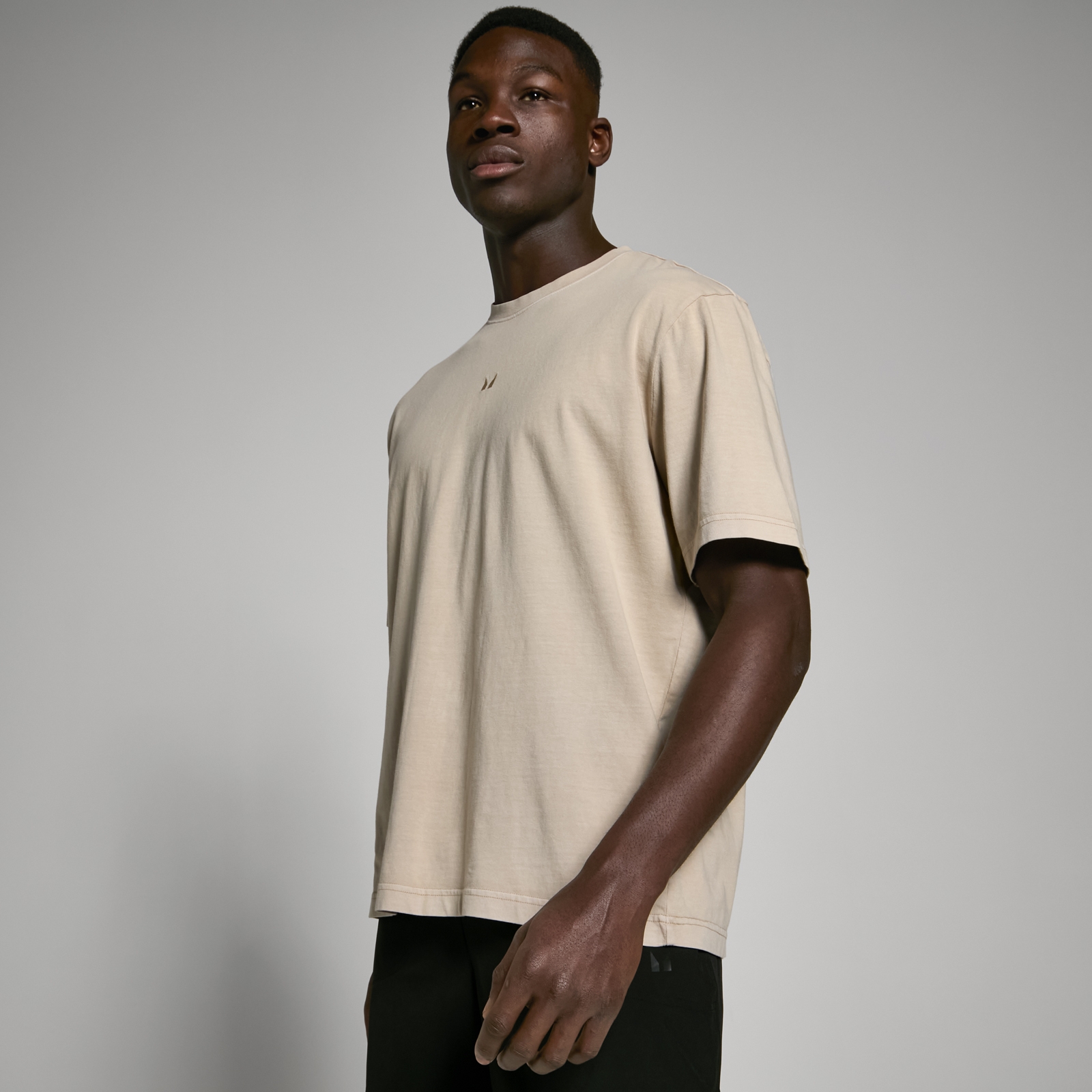 MP Men's Tempo Oversized Washed T-Shirt - Washed Stone - L von MP