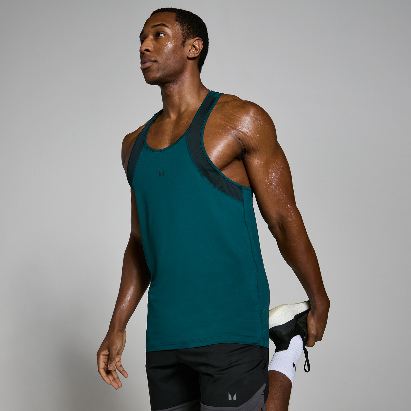 MP Men's Tempo Stringer Vest - Dark Teal - XS von MP