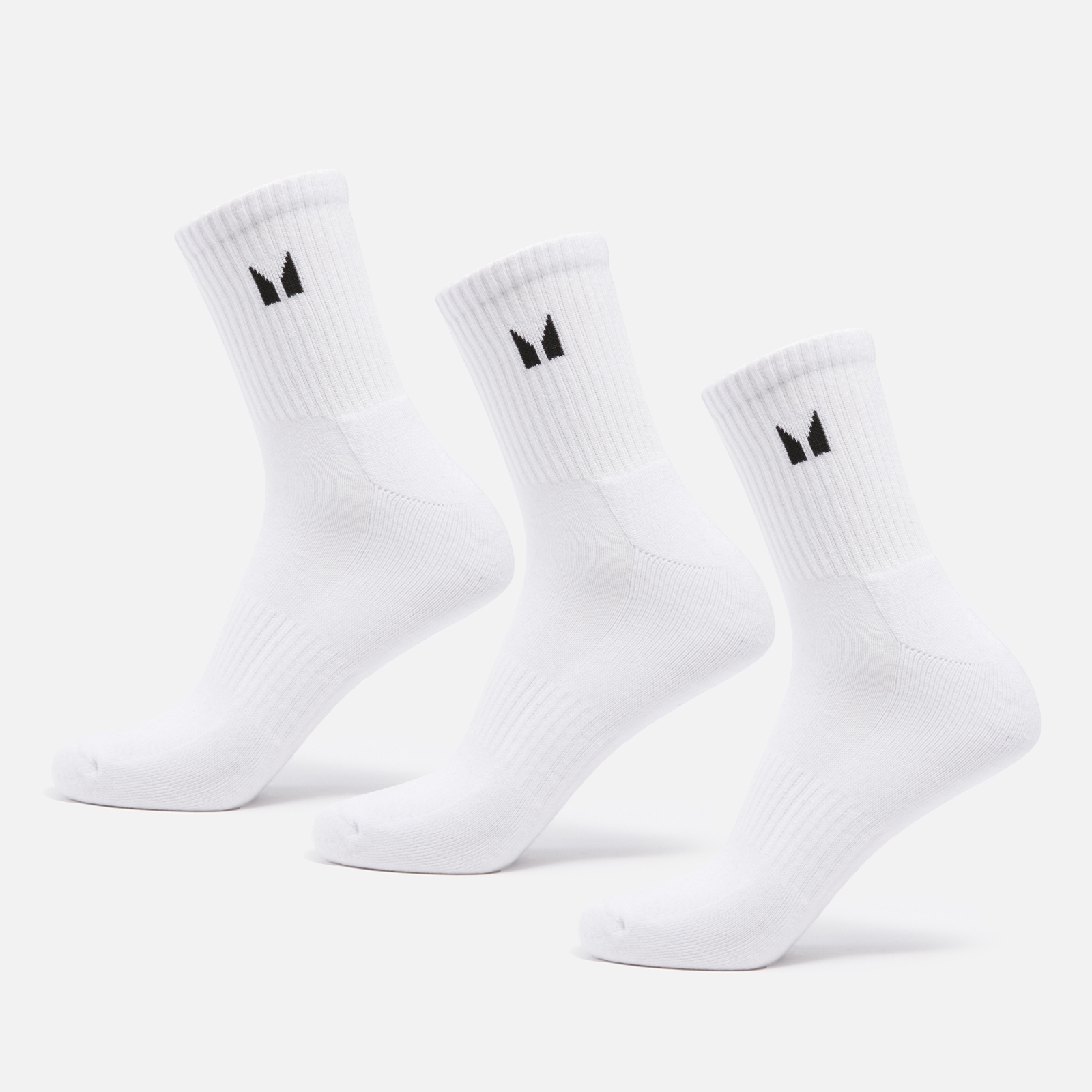MP Unisex Crew Socks (3 Pack) - White - UK 2-5 von MP