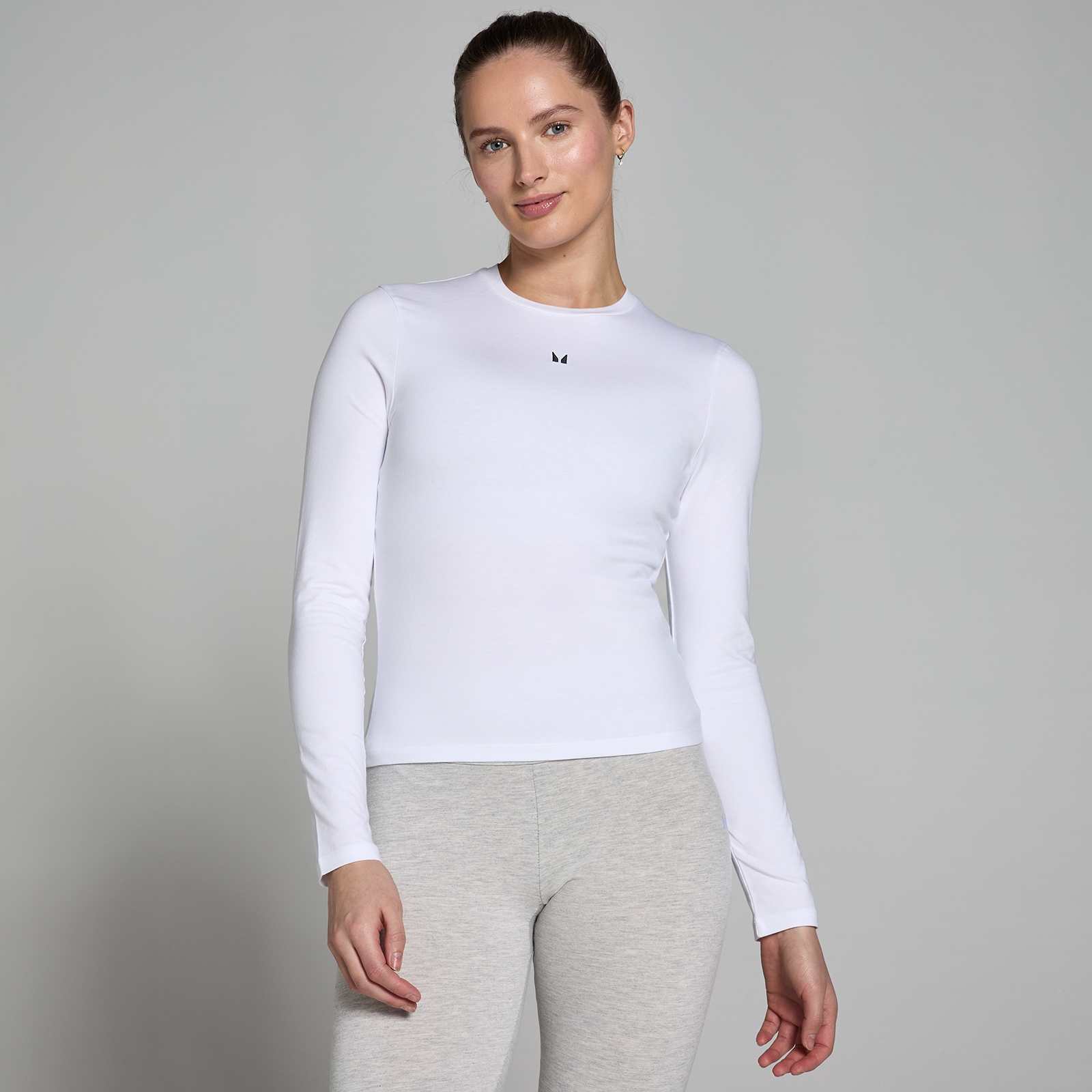 MP Women's Basic Body Fit Long Sleeve T-Shirt - White - XL von MP