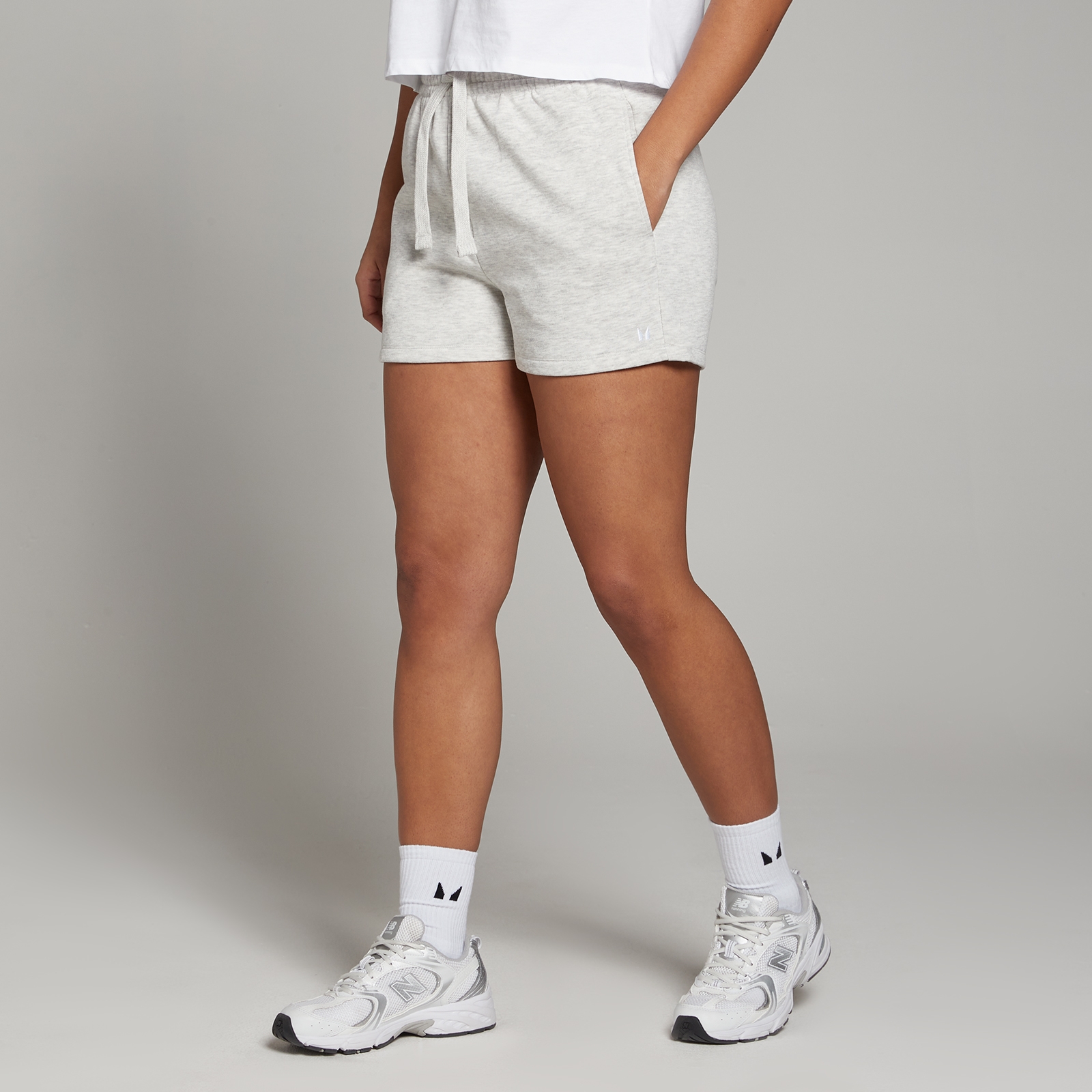 MP Women's Basics Shorts - Light Grey Marl - L von MP