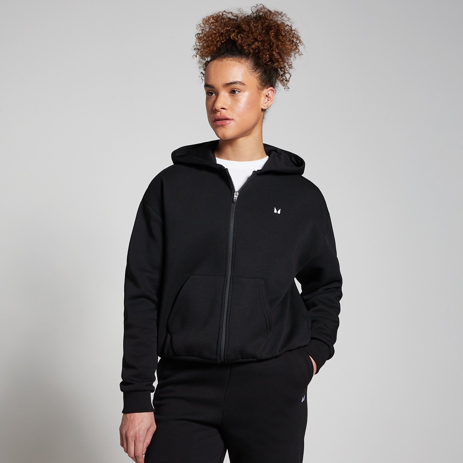 MP Women's Basics Zip Through Hoodie - Black - L von MP