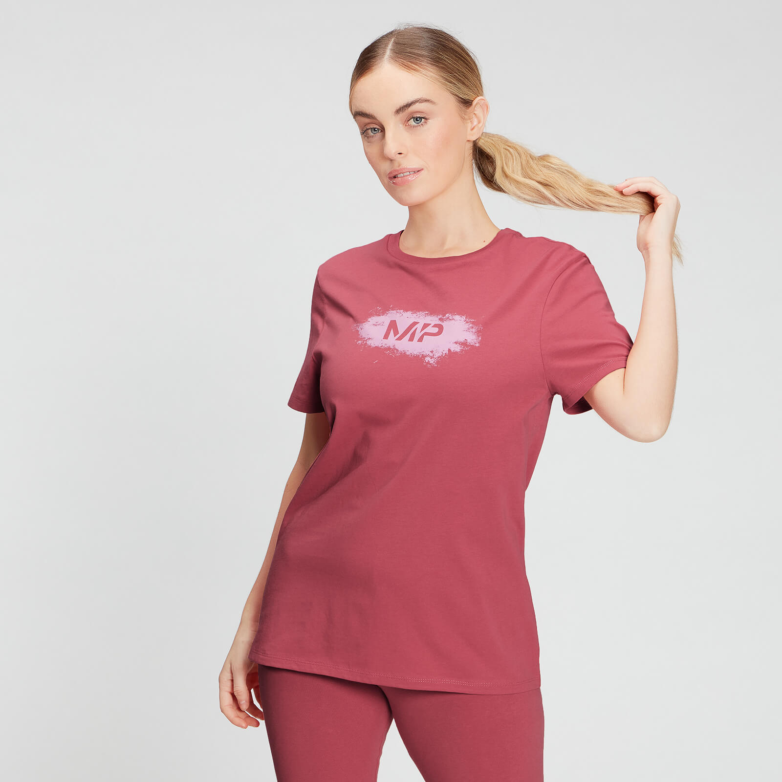 MP Women's Chalk Graphic T-Shirt - Berry Pink - S von MP