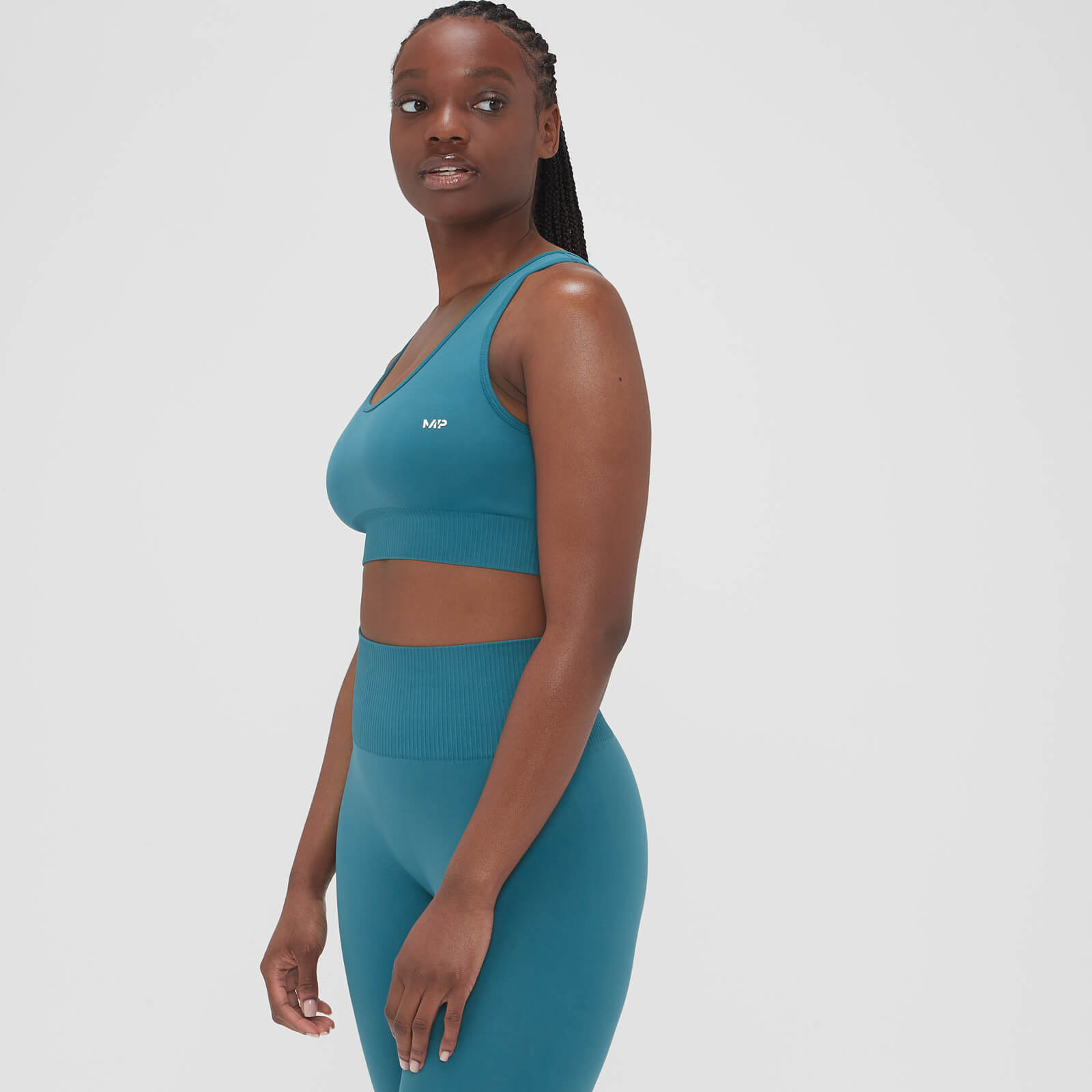 MP Women's Composure Seamless Sports Bra - Teal Blue - XS von MP