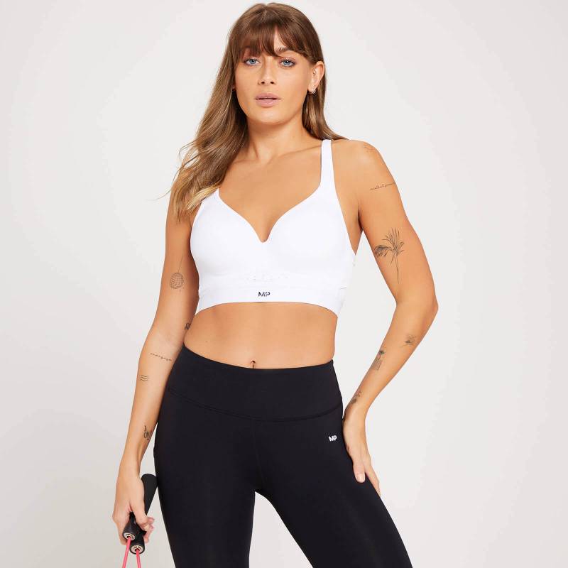 MP Women's High Support Moulded Cup Sports Bra - White - 30B von MP