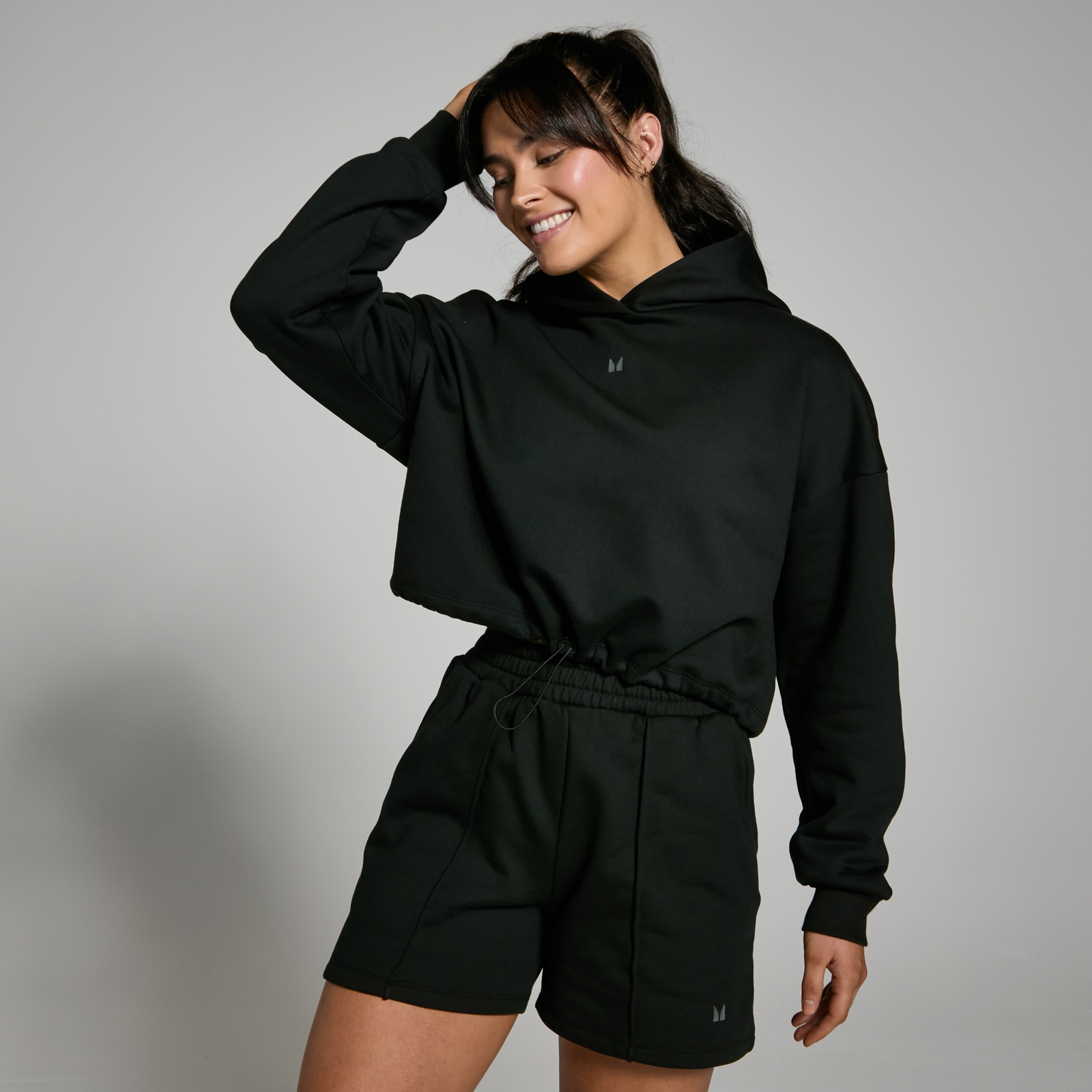 MP Women's Lifestyle Heavyweight Cropped Hoodie - Black - L von MP