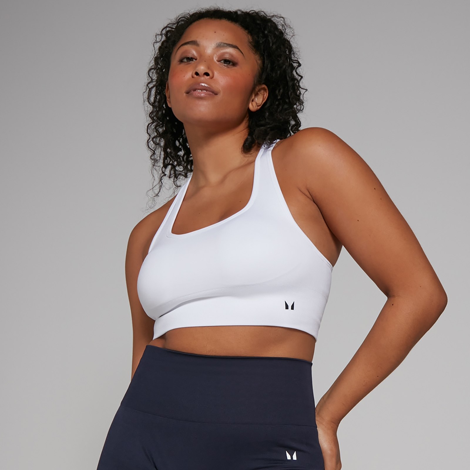 MP Women's Shape Seamless Sports Bra - White - M von MP