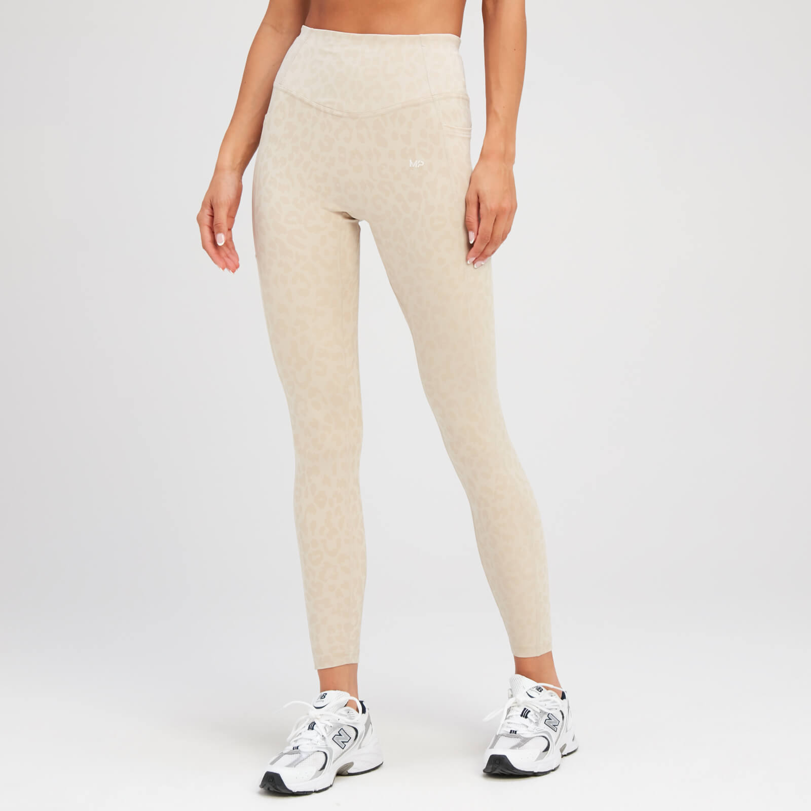 MP Women's Tempo Animal Print Leggings - Canvas Grey - L von MP