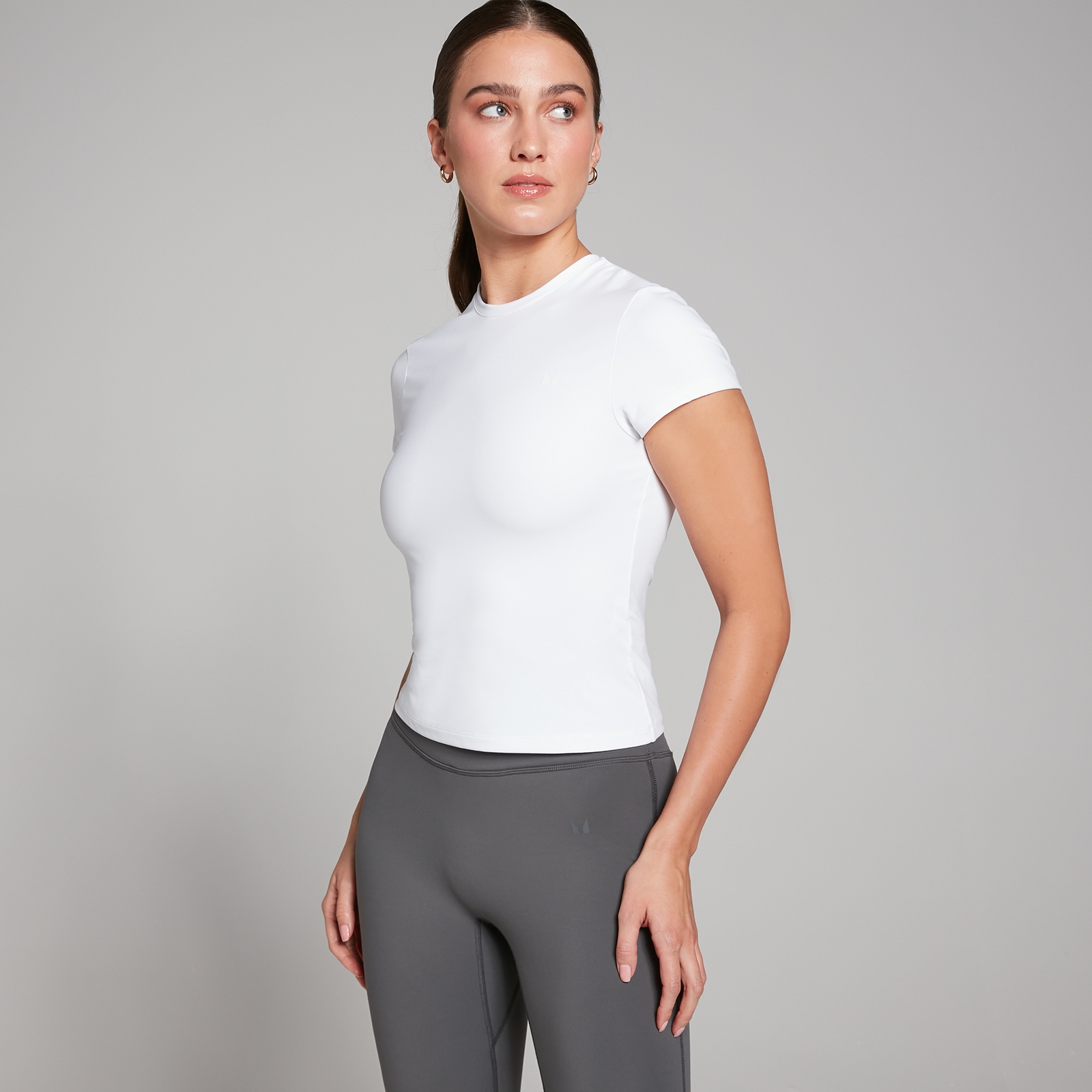 MP Women's Tempo Body Fit Short Sleeve T-Shirt - White - XL von MP